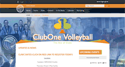 Desktop Screenshot of clubonevolleyball.com